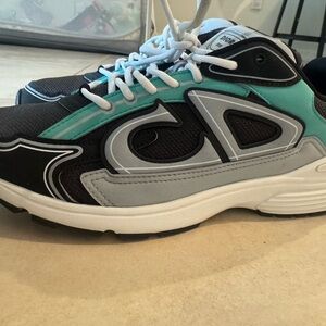 Dior Black and Teal Sneakers